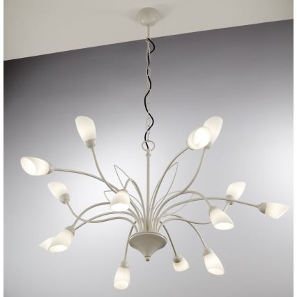 Jupiter 2062 - Candelabru pe lanț GLORIOSA 15xG9/14W/230V crem