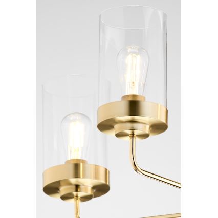 Jupiter 2088 - Lustră pe tijă RAMIREZ 5xE27/15W/230V auriu/negru