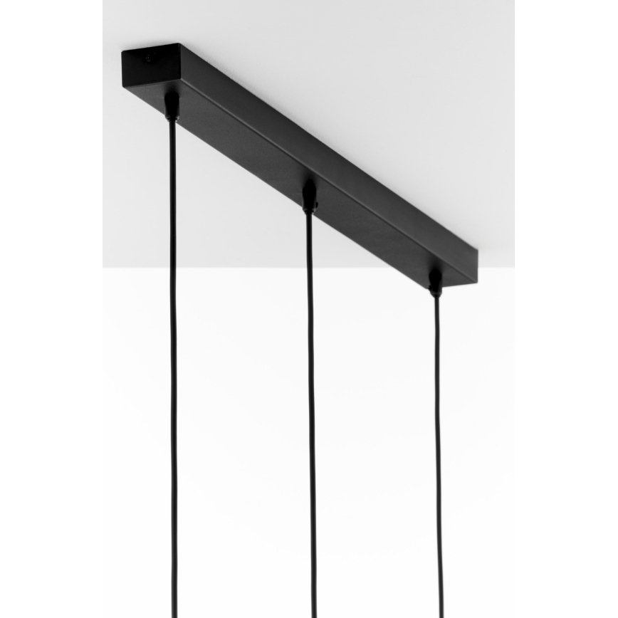 Jupiter 2092 - Lustră suspendată pe cablu CORTINA 3xE27/15W/230V auriu/negru