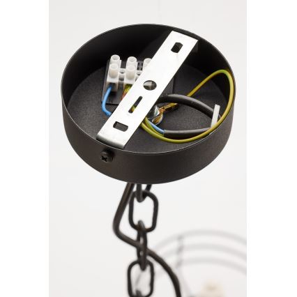 Jupiter 2102 - Candelabru cu lanț ARTHUR 6xE27/15W/230V albastru/negru