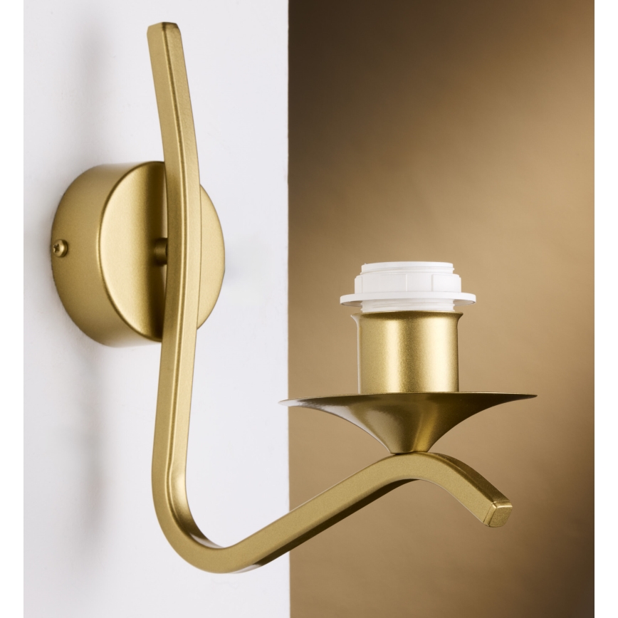 Jupiter 2111 - Aplică de perete KASZMIR 1xE27/15W/230V alb/auriu/decor de marmură