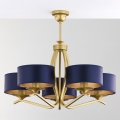 Jupiter 2114 - Candelabru pe tijă KASZMIR 5xE27/15W/230V albastru/auriu