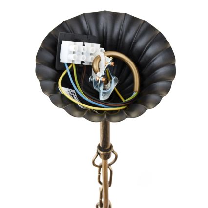 Jupiter 225 - KO 8 - Candelabru KORONA suspendat pe lanț, 8xE14/40W/230V