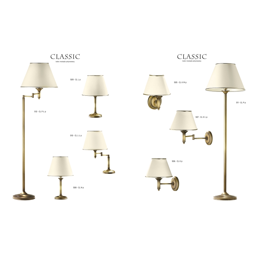 Jupiter 505 CL K M p - Corp de iluminat perete CLASSIC E27/60W/230V