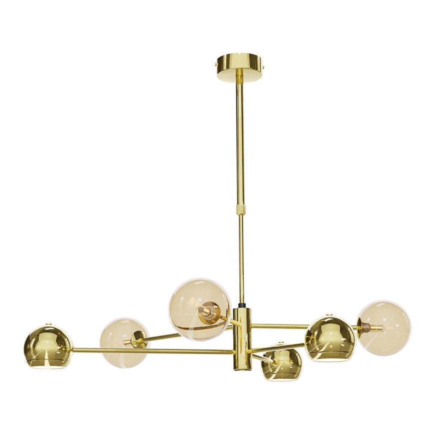 Jupiter - Sticlă de schimb pentru lustru MOKA G9, diametru 12 cm, bej fumuriu