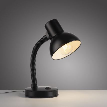 JUST LIGHT. 11080-18 - Lampă de birou flexibilă FLEXI 1xE27/25W/230V, neagră