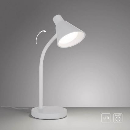 JUST LIGHT. 11248-16 - Lampă de birou LED flexibilă PIXIE, 4,5 W, 230 V, albă