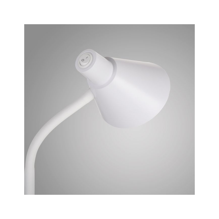 JUST LIGHT. 11248-16 - Lampă de birou LED flexibilă PIXIE, 4,5 W, 230 V, albă