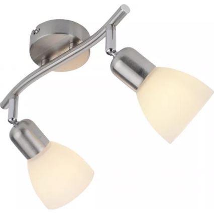 JUST LIGHT. 11952-55 - Spot de tavan KARO 2xE14/40W/230V crom mat