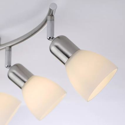 JUST LIGHT. 11953-55 - Spot KARO, 3x E14, 3x40W, 230V, crom mat