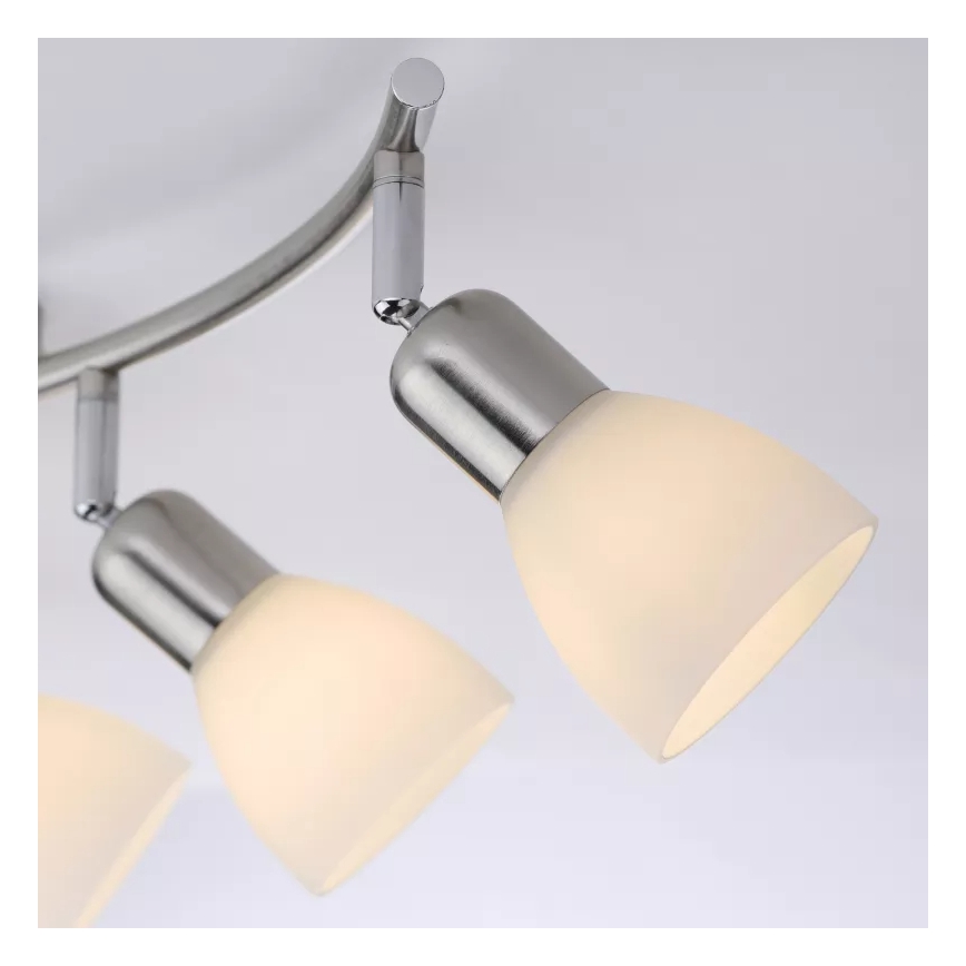 JUST LIGHT. 11953-55 - Spot KARO, 3x E14, 3x40W, 230V, crom mat