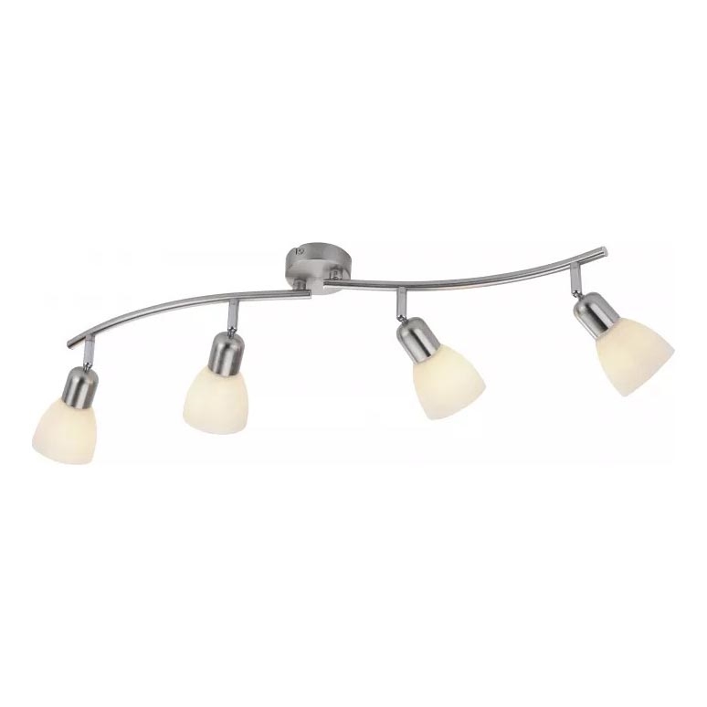 JUST LIGHT. 11954-55 - Plafonieră spot KARO 4xE14/40W/230V crom mat
