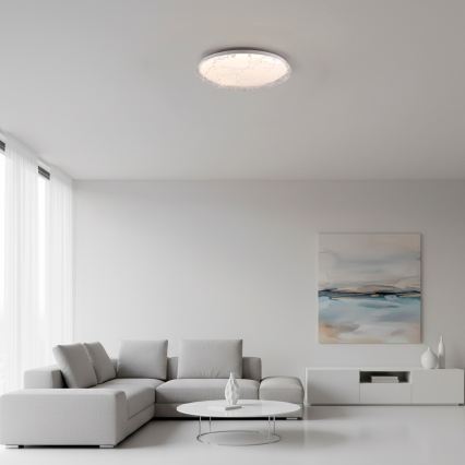 JUST LIGHT. 14008-16 - Plafonieră LED dimabilă ART PLAFO LED/20W/230V 2700-6500K Ø 38 cm albă + telecomandă