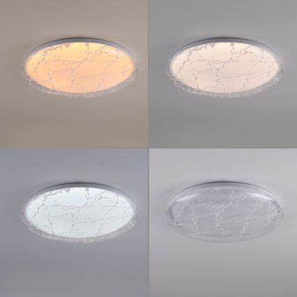 JUST LIGHT. 14008-16 - Plafonieră LED dimabilă ART PLAFO LED/20W/230V 2700-6500K Ø 38 cm albă + telecomandă