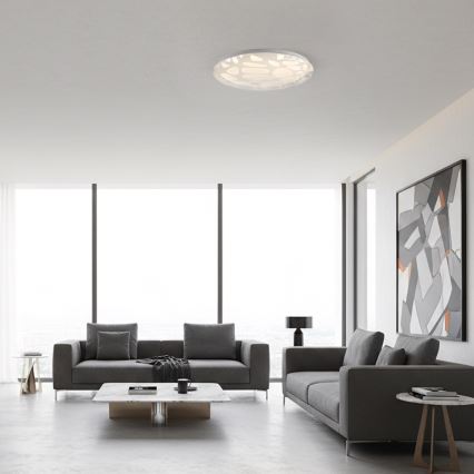 JUST LIGHT. 14009-16 - Plafonieră LED dimabilă ART PLAFO LED/20W/230V 2700-6500K Ø 38 cm albă + telecomandă