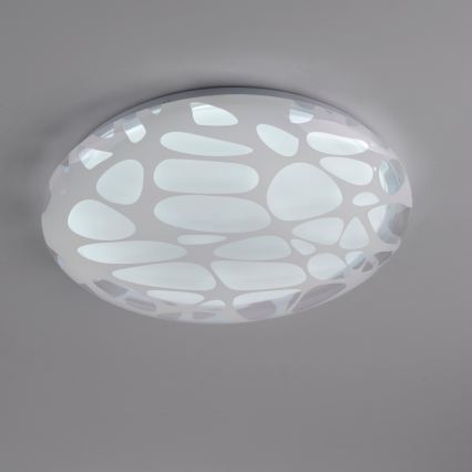 JUST LIGHT. 14009-16 - Plafonieră LED dimabilă ART PLAFO LED/20W/230V 2700-6500K Ø 38 cm albă + telecomandă