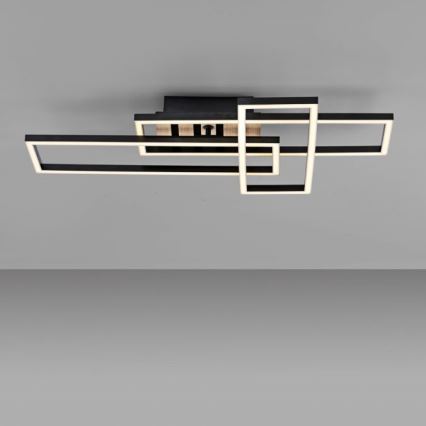 JUST LIGHT. 14051-79 - Plafonieră LED AKUSTIKA LED/20,5W/230V stejar/negru