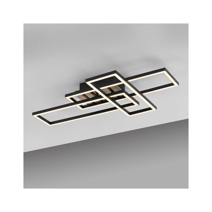 JUST LIGHT. 14051-79 - Plafonieră LED AKUSTIKA LED/20,5W/230V stejar/negru