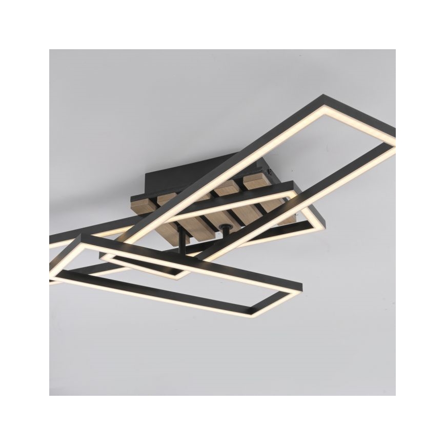 JUST LIGHT. 14051-79 - Plafonieră LED AKUSTIKA LED/20,5W/230V stejar/negru