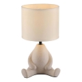 JUST LIGHT 14190-39 - Lampă de masă TED 1xE27/25W/230V, bej
