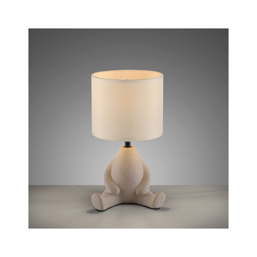 JUST LIGHT 14190-39 - Lampă de masă TED 1xE27/25W/230V, bej