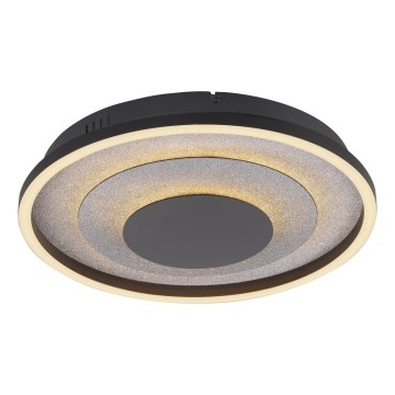JUST LIGHT. 14409-21 - Plafonieră LED GLITTY LED/22W/230V Ø 40 cm neagră