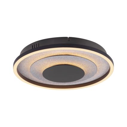 JUST LIGHT. 14409-21 - Plafonieră LED GLITTY LED/22W/230V Ø 40 cm neagră