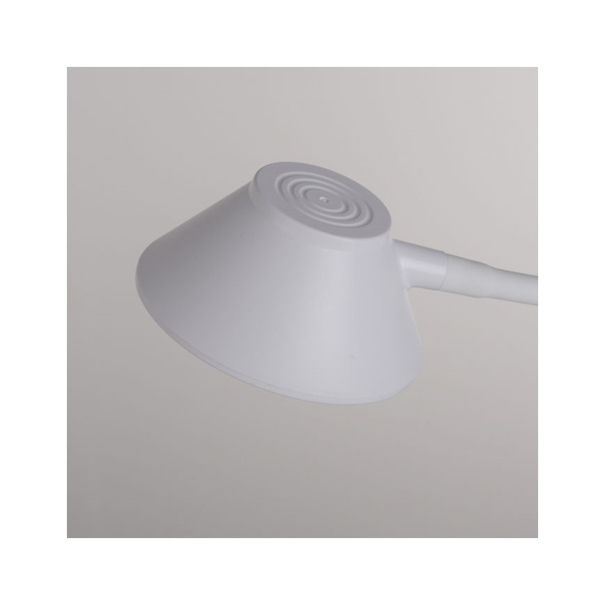 JUST LIGHT. 14414-16 - Lampă de birou LED flexibilă, tactilă și dimmabilă, cu încărcare wireless PUCKI LED/4,5W/230V albă