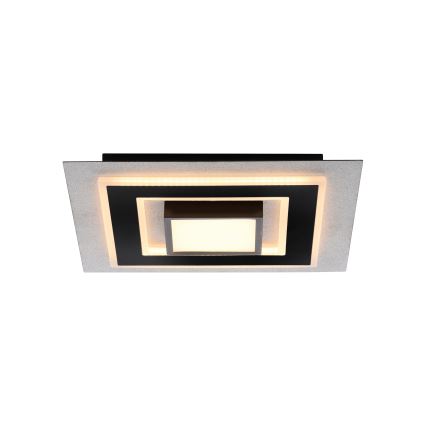 JUST LIGHT. 14439-21 - Plafonieră LED CICHIO LED/18,5W/230V + LED/9W 40x40 cm negru