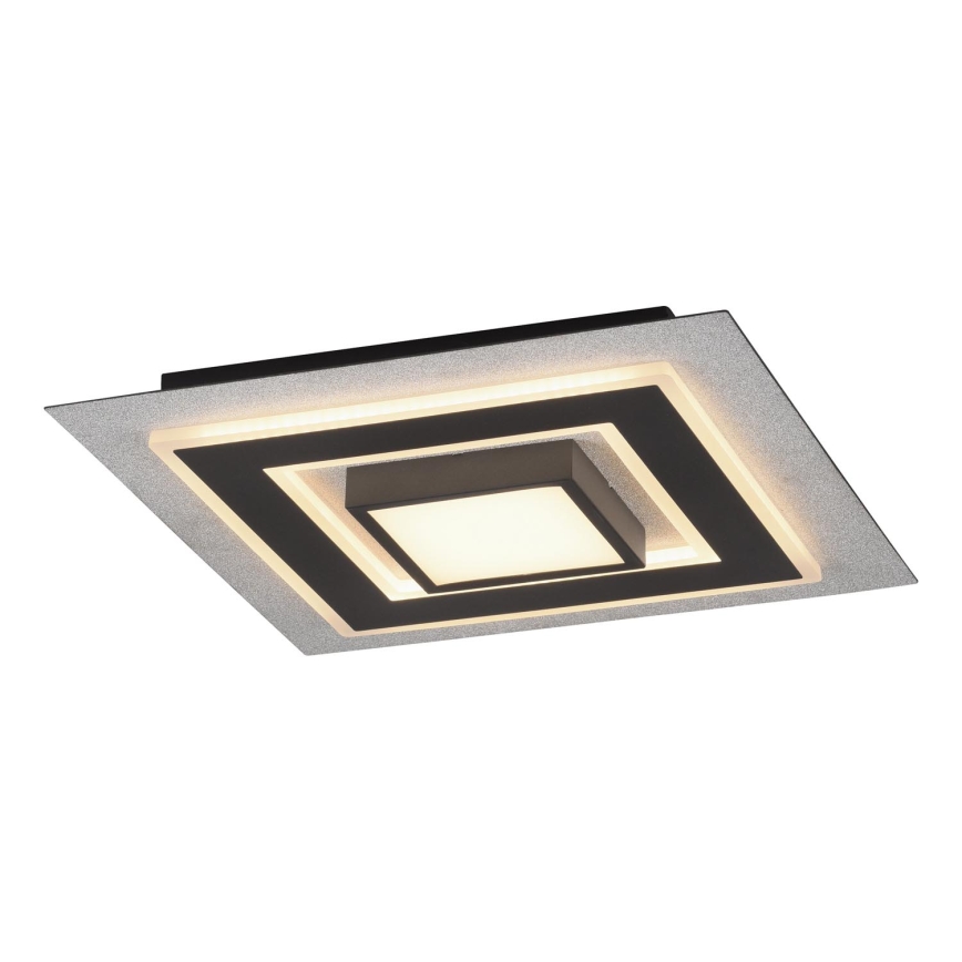 JUST LIGHT. 14439-21 - Plafonieră LED CICHIO LED/18,5W/230V + LED/9W 40x40 cm negru