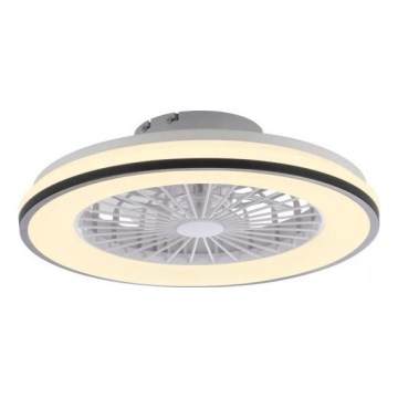 JUST LIGHT. 14447-18 - Ventilator de tavan LED RGBW dimabil cu lumină LENO LED/44W/230V 3000-6500K Ø 48,6 cm alb + telecomandă