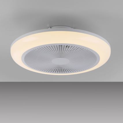 JUST LIGHT. 14623-16 - Ventilator de tavan cu lumină LED RGBW dimabil BRENDA LED/22W/230V 3000-6000K Ø 46 cm alb + telecomandă