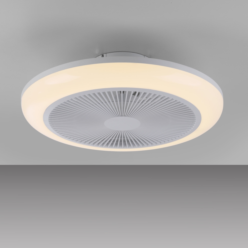 JUST LIGHT. 14623-16 - Ventilator de tavan cu lumină LED RGBW dimabil BRENDA LED/22W/230V 3000-6000K Ø 46 cm alb + telecomandă