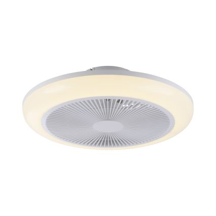 JUST LIGHT. 14623-16 - Ventilator de tavan cu lumină LED RGBW dimabil BRENDA LED/22W/230V 3000-6000K Ø 46 cm alb + telecomandă