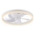 JUST LIGHT. 14624-16 - Ventilator de tavan LED dimabil cu lumină RITA LED/22W/230V 3000-6000K Ø 50 cm alb + telecomandă