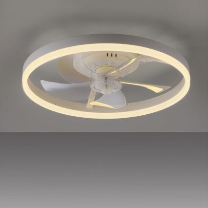 JUST LIGHT. 14624-16 - Ventilator de tavan LED dimabil cu lumină RITA LED/22W/230V 3000-6000K Ø 50 cm alb + telecomandă