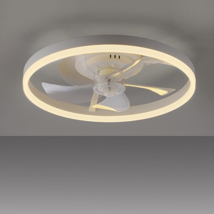 JUST LIGHT. 14624-16 - Ventilator de tavan LED dimabil cu lumină RITA LED/22W/230V 3000-6000K Ø 50 cm alb + telecomandă