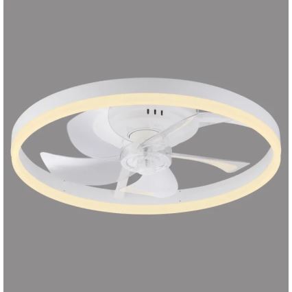 JUST LIGHT. 14624-16 - Ventilator de tavan LED dimabil cu lumină RITA LED/22W/230V 3000-6000K Ø 50 cm alb + telecomandă