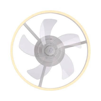 JUST LIGHT. 14624-16 - Ventilator de tavan LED dimabil cu lumină RITA LED/22W/230V 3000-6000K Ø 50 cm alb + telecomandă