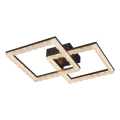 JUST LIGHT. 14732-18 - Plafonieră LED GLITRA LED/17,5W/230V 37,6x37,6 cm neagră
