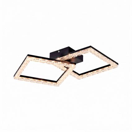 JUST LIGHT. 14732-18 - Plafonieră LED GLITRA LED/17,5W/230V 37,6x37,6 cm neagră