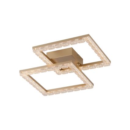 JUST LIGHT. 14732-60 - Plafonieră LED GLITRA LED/17,5W/230V 37,6x37,6 cm aurie