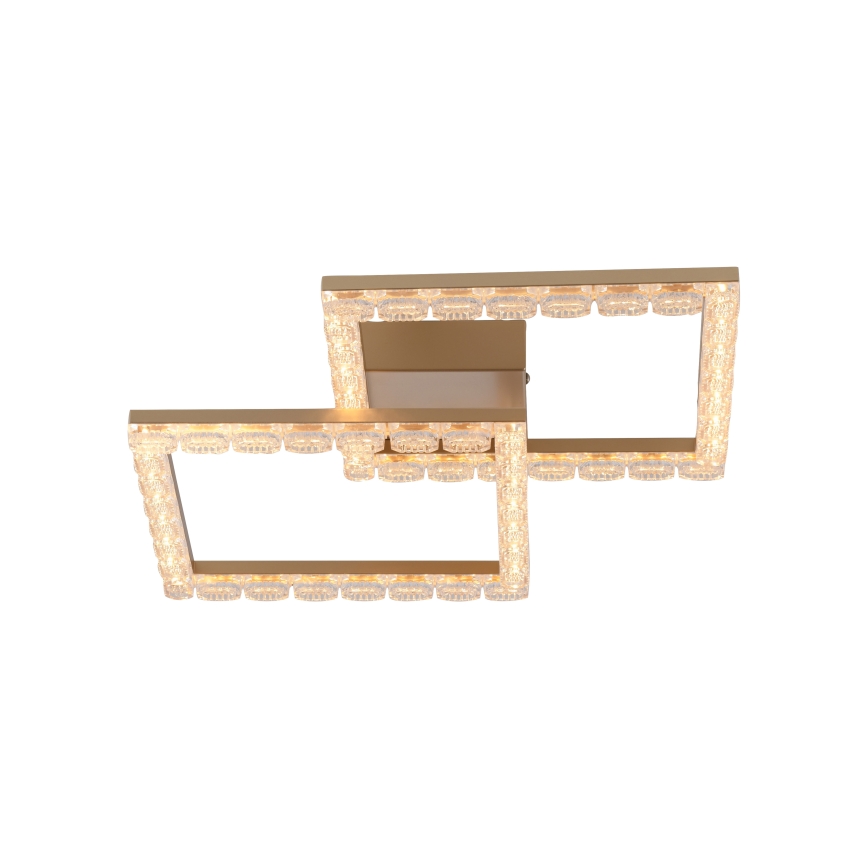 JUST LIGHT. 14732-60 - Plafonieră LED GLITRA LED/17,5W/230V 37,6x37,6 cm aurie