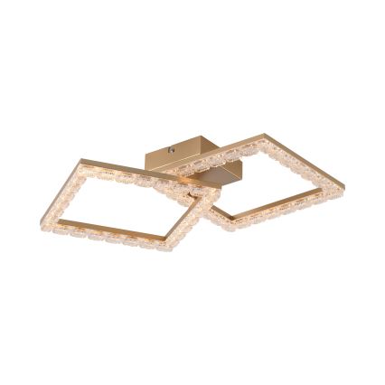 JUST LIGHT. 14732-60 - Plafonieră LED GLITRA LED/17,5W/230V 37,6x37,6 cm aurie