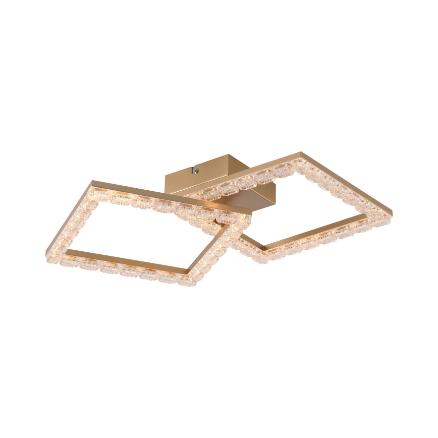 JUST LIGHT. 14732-60 - Plafonieră LED GLITRA LED/17,5W/230V 37,6x37,6 cm aurie