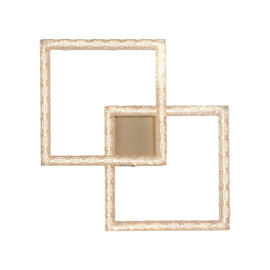 JUST LIGHT. 14732-60 - Plafonieră LED GLITRA LED/17,5W/230V 37,6x37,6 cm aurie