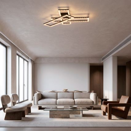 JUST LIGHT. 14733-18 - Plafonieră LED GLITRA LED/35W/230V 57x72 cm neagră