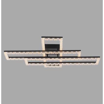 JUST LIGHT. 14733-18 - Plafonieră LED GLITRA LED/35W/230V 57x72 cm neagră