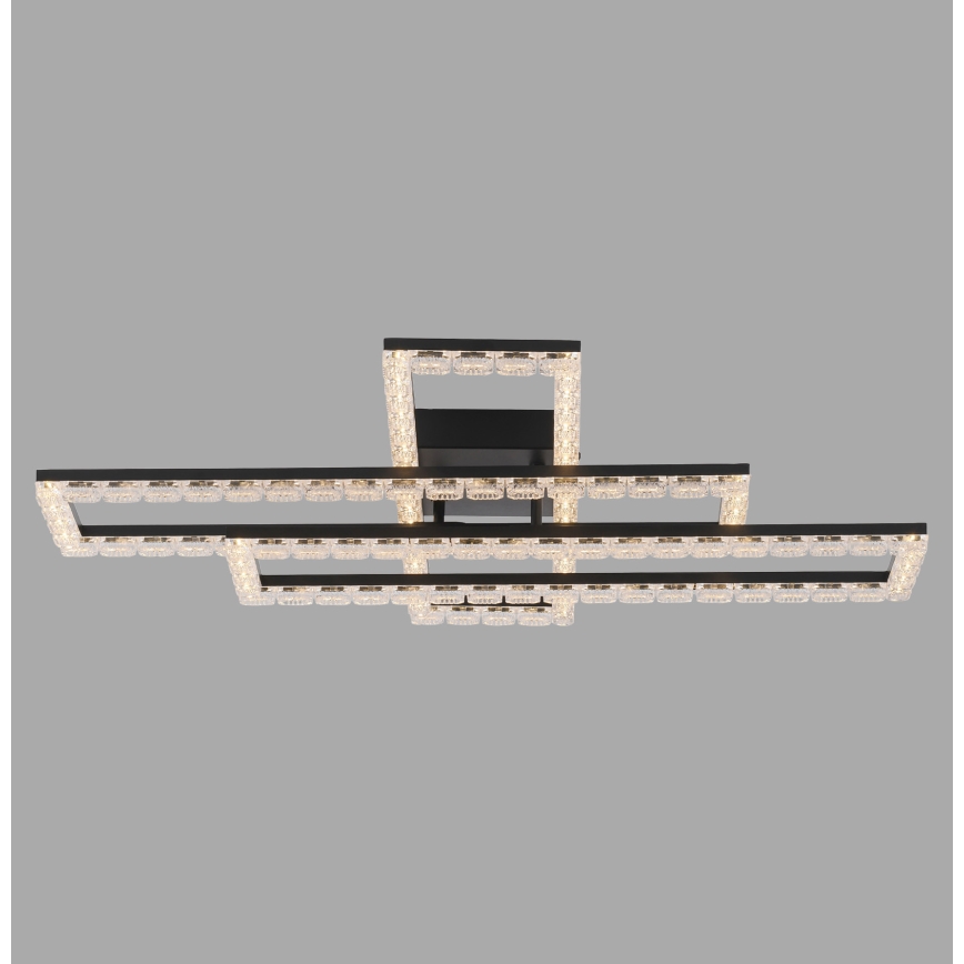 JUST LIGHT. 14733-18 - Plafonieră LED GLITRA LED/35W/230V 57x72 cm neagră