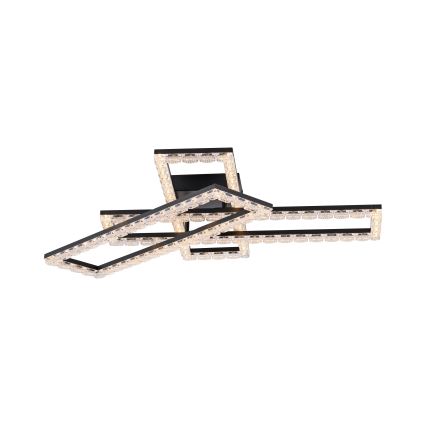 JUST LIGHT. 14733-18 - Plafonieră LED GLITRA LED/35W/230V 57x72 cm neagră